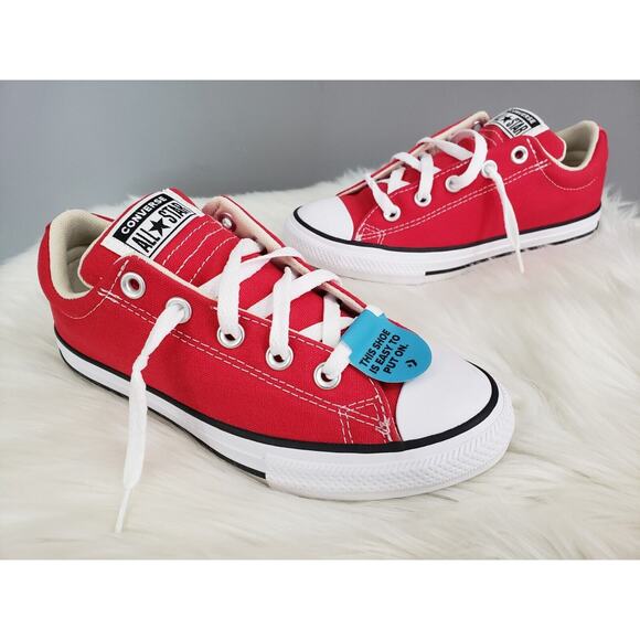 NEW Converse CTAS Street Slip-On Youth Size 3 A01700F Red Boy Kid Girl - Picture 2 of 7